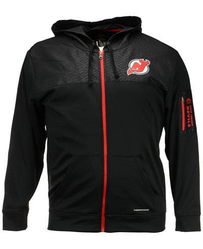 Majestic Men's New Jersey Devils Ready For Action Full-Zip Hoodie