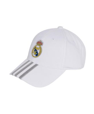 adidas - Men's and Women's White Real Madrid 3-Stripe Dad Adjustable Hat