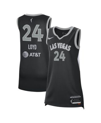 Nike - Men's and Women's Jewell Loyd&nbsp;Black Las Vegas Aces Explorer Edition Victory Jersey