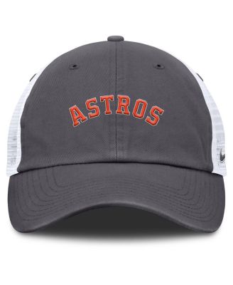 Men's Gray Houston Astros Wordmark Club Adjustable Trucker Hat