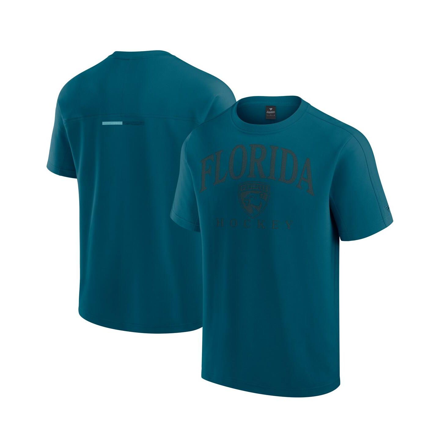 Мужская футболка Fanatics Blue Florida Panthers Elements Flex Tri-Blend — фото 1