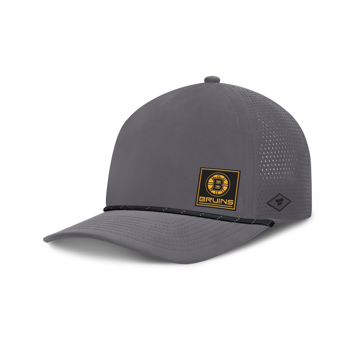 Men's Gray Boston Bruins Captain Rope Adjustable Hat