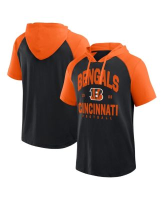 Logo Athletic - Men's Black Cincinnati Bengals Prime Hoodie T-Shirt