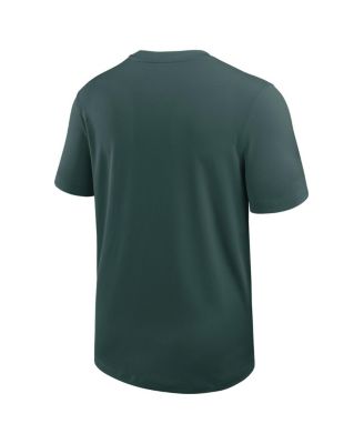Men's Green Michigan State Spartans 2025 Sideline UV Performance Coach T-Shirt