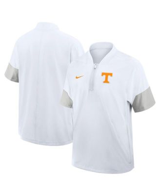 Nike - Men's White Tennessee Volunteers 2025 Sideline Short Sleeve Quarter-Zip Coach Jacket