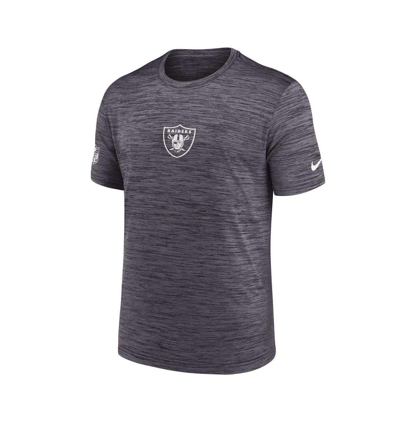 Мужская футболка Nike Black Las Vegas Raiders Sideline Velocity Performance — фото 2