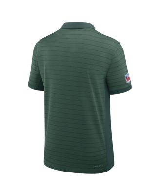 Men's Green Bay Packers Sideline Victory Stripe Performance Polo Shirt