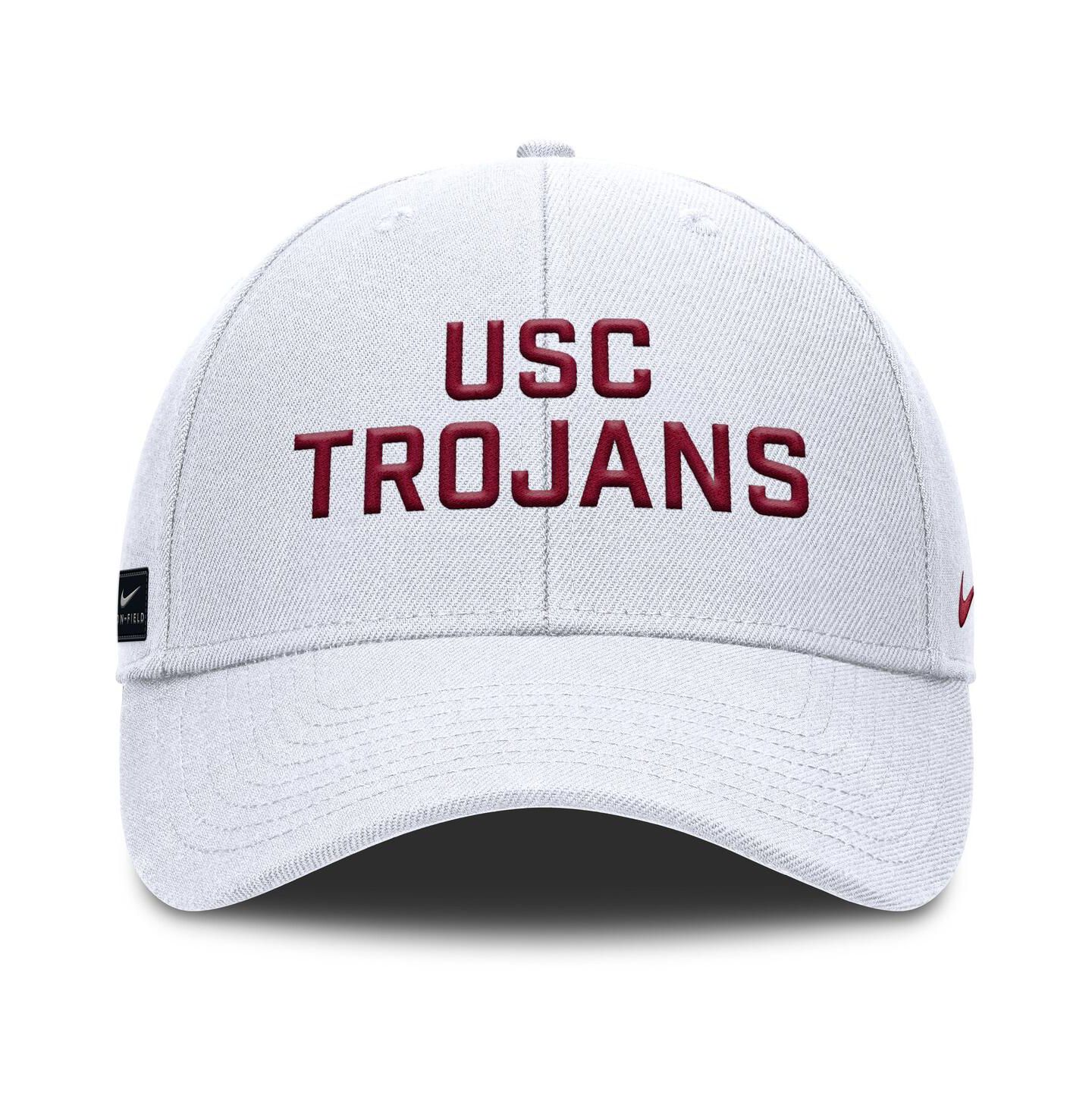 Мужская кепка Nike White USC Trojans Rise Practice Adjustable Hat — фото 2