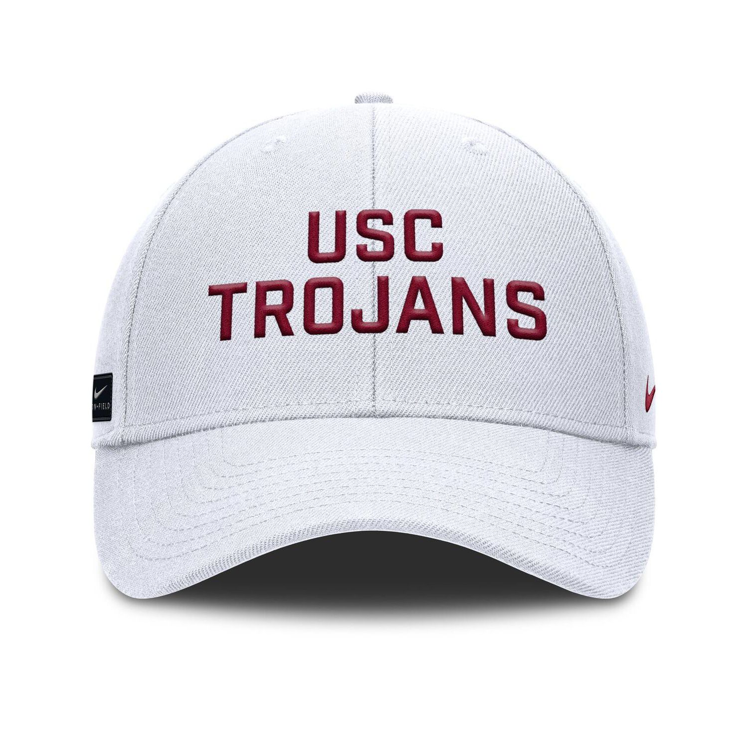 Men's White USC Trojans Rise Practice Adjustable Hat