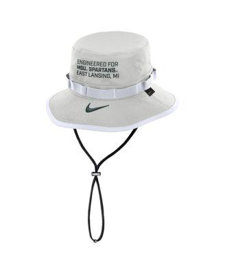 Men's Gray Michigan State Spartans 2025 Sideline Apex Boonie Performance Bucket Hat