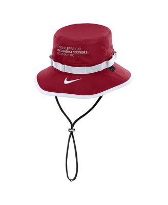Men's Crimson Oklahoma Sooners 2025 Sideline Apex Boonie Performance Bucket Hat