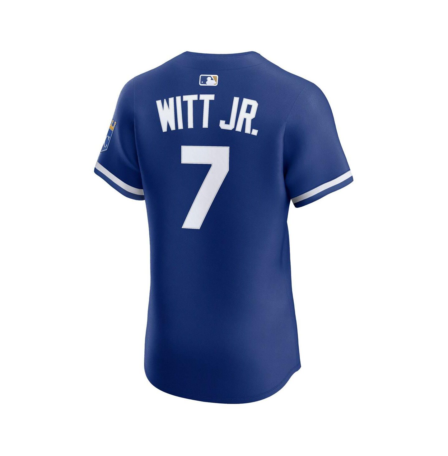 Мужской топ Nike Bobby Witt Jr. Royal Kansas City Royals Alternate 2 Elite Player Jersey — фото 3
