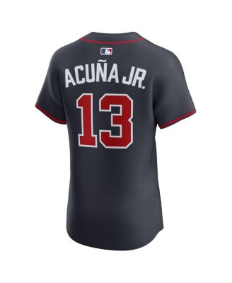 Men's Ronald Acu&ntilde;a Jr. Navy Atlanta Braves Alternate Elite Jersey