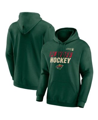 Fanatics - Men's Green Minnesota Wild 2025 Stanley Cup Playoffs Breakout Fleece Pullover Hoodie