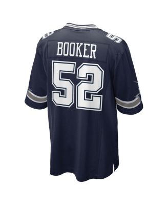 Men's Tyler Booker Navy Dallas Cowboys 2025 NFL Draft First Round Pick Game Jersey