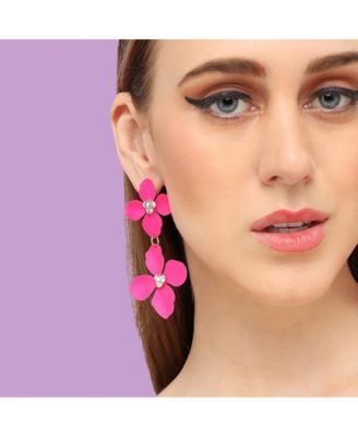 Maxi Floral Drop Earrings