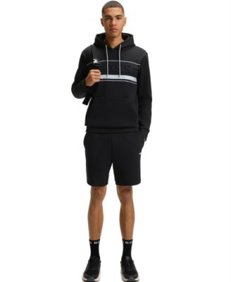 Men's Cotton-Blend Stripe Detail Shorts