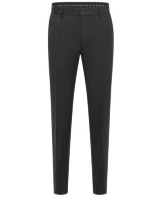 BOSS by Men's Virgin-Wool Serge Slim-Fit Pants