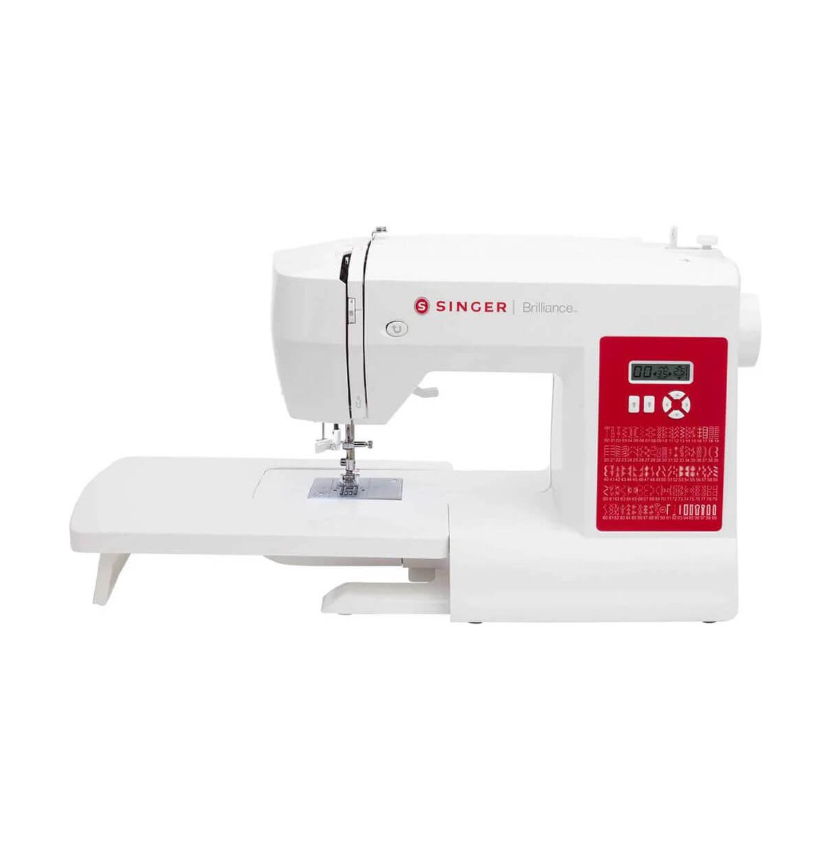 Brilliance Plus Sewing Machine with Extension Table - White