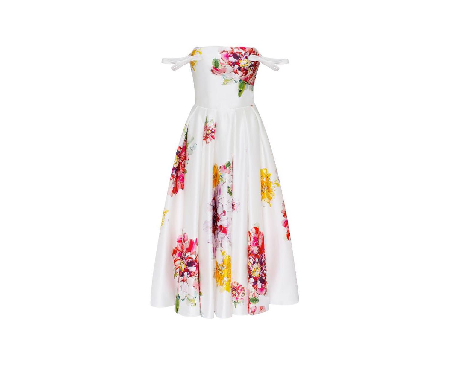 Women's Tea-length floral dress