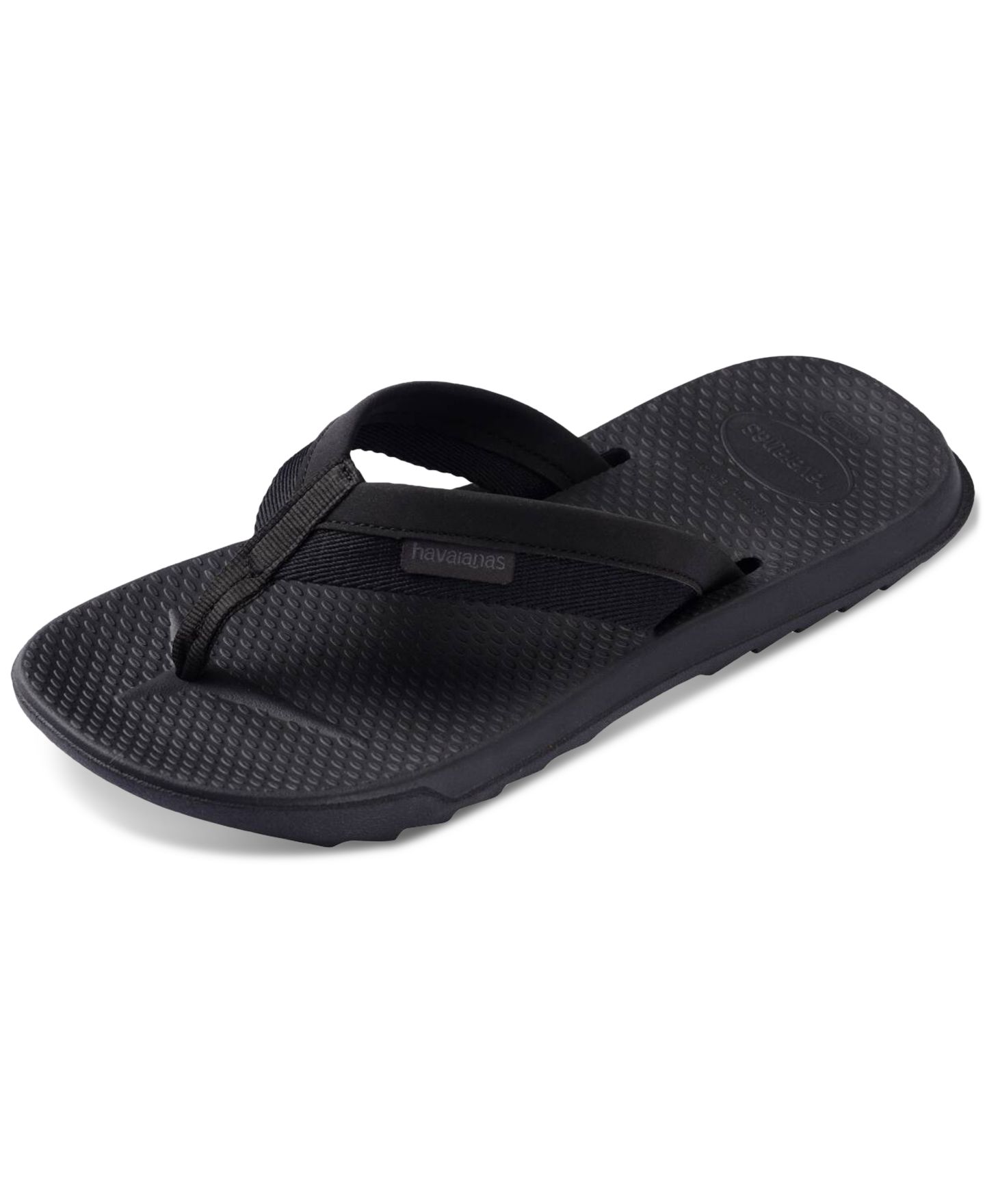 Мужские сандалии Havaianas Track Plus Flip-Flops, цвет: Чёрный — фото 6