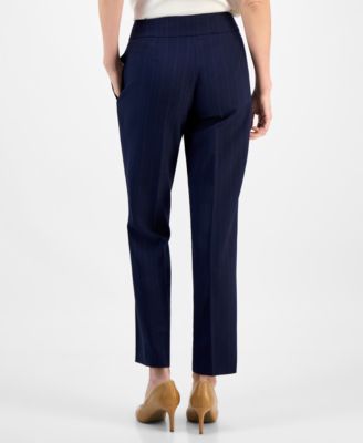 Women's Notch-Collar One-Button Pantsuit Set, Regular & Petite