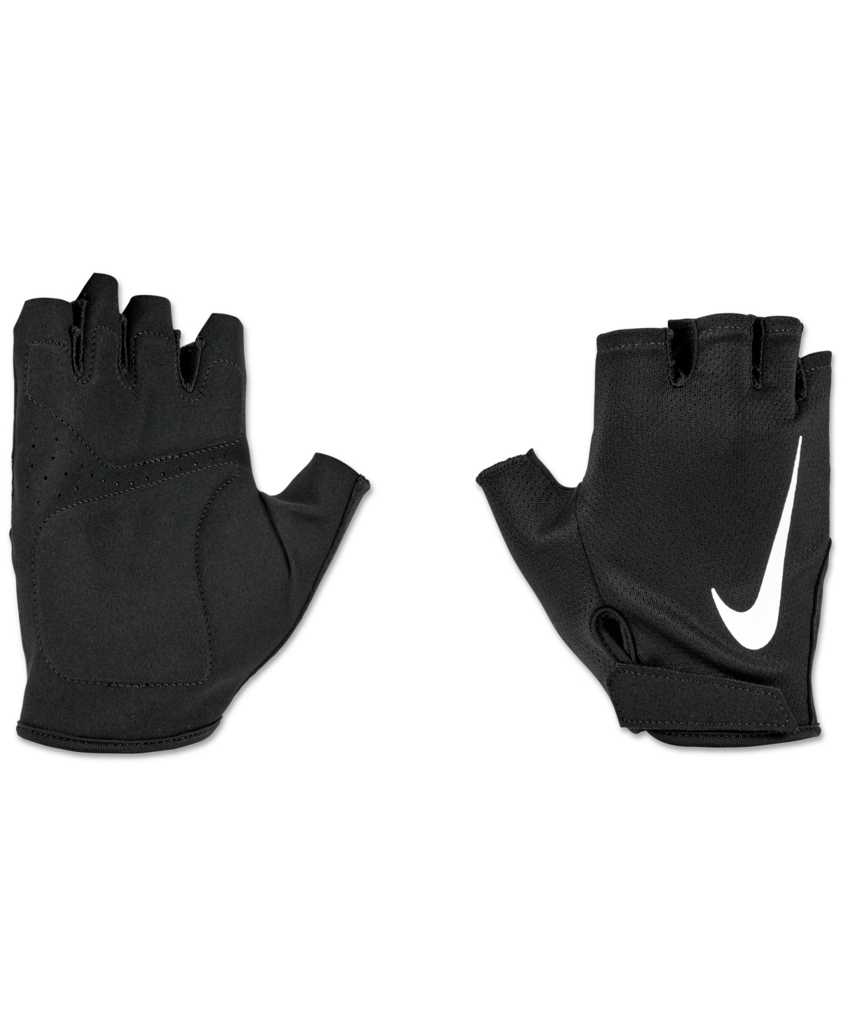 Men's Gym Essential Fitness Gloves - Black/black/white