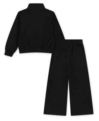 Little Girls 2-Piece Wide Leg Club Fleece Top and Pants Set