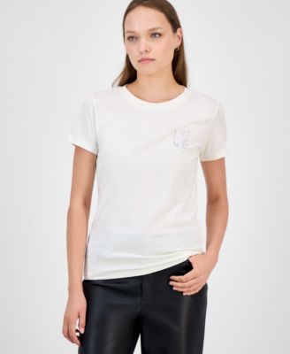 BOSS Orange - Women's Love Rhinestone T-Shirt
