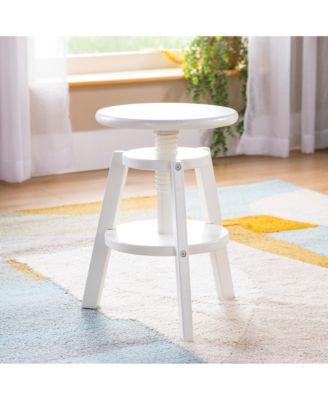 Design Studio – White: 3-in-1 Kids Art Table & Stool, Writing, Painting & Drafting Table w/ Craft Storage & Bins, Art Easel with Paper Roll