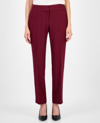 Women's Notched Collar One-Button Pantsuit Set, Regular & Petite