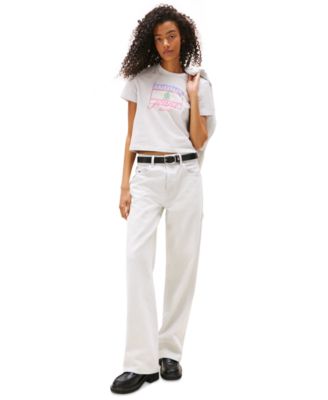 Women's Cotton Short-Sleeve Logo Crest T-Shirt 