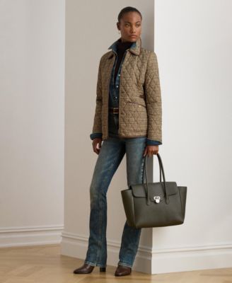 Women's Quilted Velboa-Lined Coat