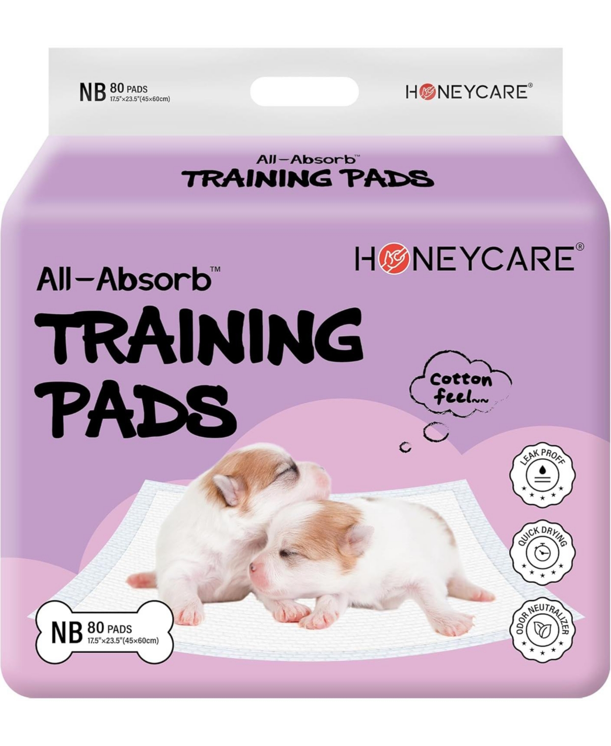 New Born All-Absorb Training Pads with Ultra &#x22;Baby Diaper&#x22; Soft Surface and Super Absorbent Extra Small, 17.5 x 23.5 inch, 160ct -