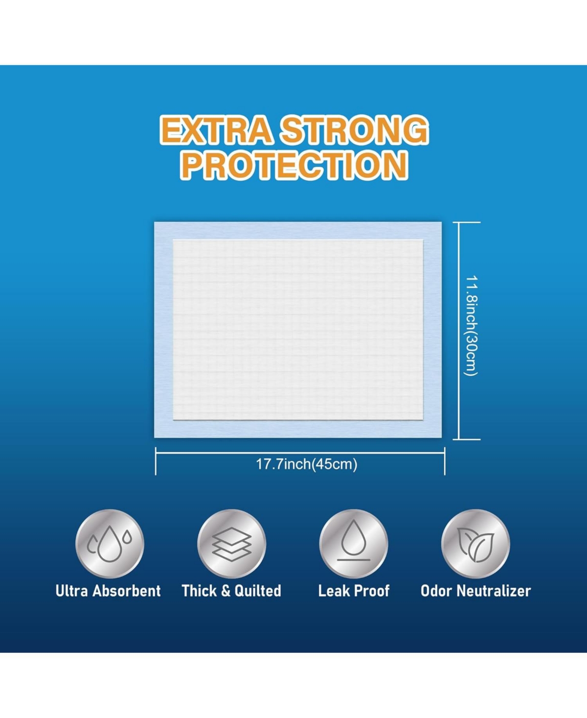 All-Absorb Cat Litter Pad Refills for Litter Box, 17.7x11.8, 100ct - White