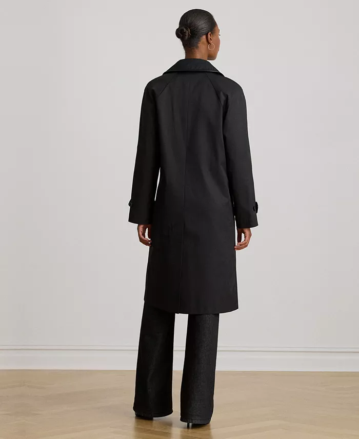 Women's Buttoned Maxi Trench Coat - thumbnail 2