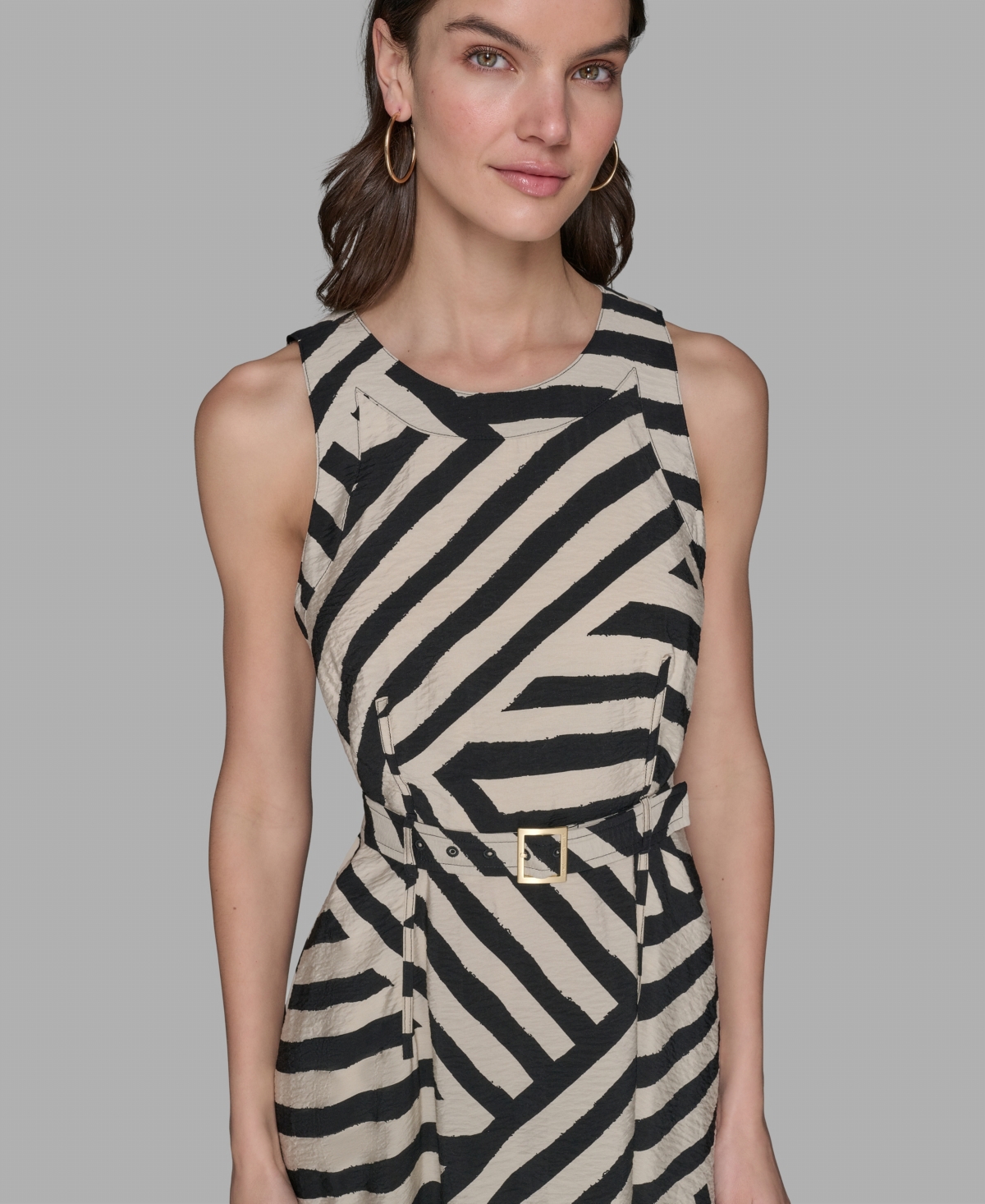 Karl Lagerfeld Women's Printed Sleeveless Dress