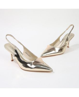 Chevelle Slingback Pump with Metallic Accent