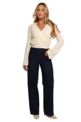 Women's Kaelie Wrap Front Knit Top