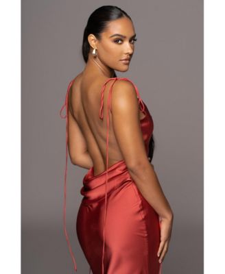 Women's Irresistible Satin Maxi Dress