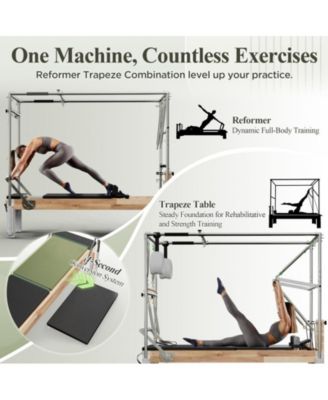 Wooden Reformer & Cadillac Trapeze Table – Full Studio Set with Sitting Box