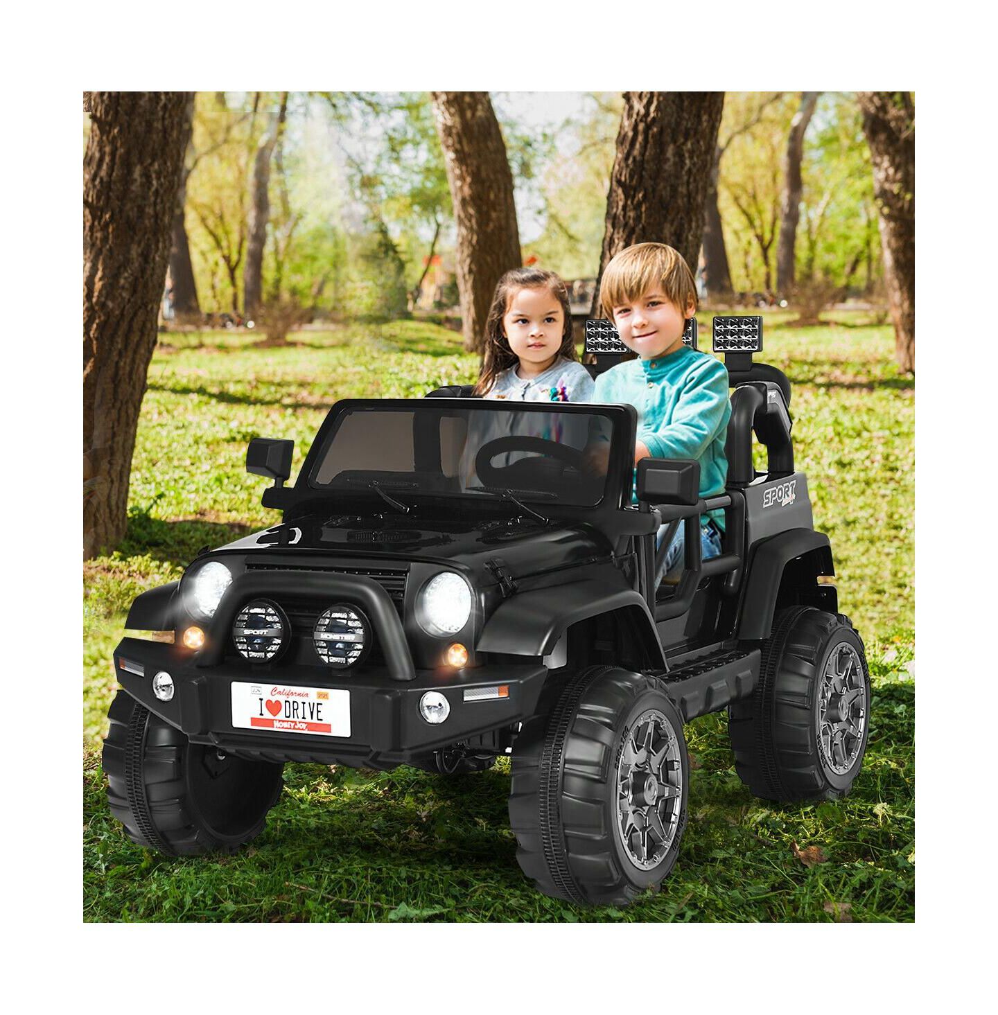 Детская игрушка Mecale 12V 2 Seater Remote Control Kids Ride On Car, Ages 3-7, цвет: Чёрный — фото 5