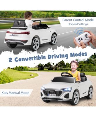 12V Kids Ride on Car Licensed Audi SQ8 with Remote Control and 3 Speeds