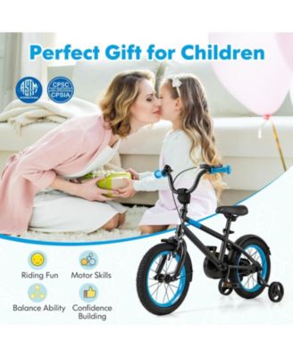 Kids Bike with Adjustable Handlebar and Saddle Blue