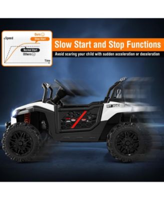 12V Kids Ride on Truck with 3 Speeds and Reverse Forward Function