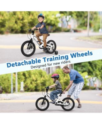 16 Inch Kids Bike Lightweight with Detachable Training Wheels  for Aged 4 to 7