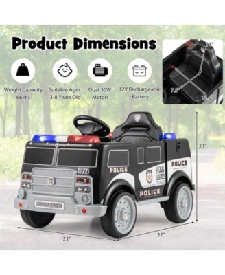 12V Battery Powered Electric Vehicle with 3 Speeds and Megaphone