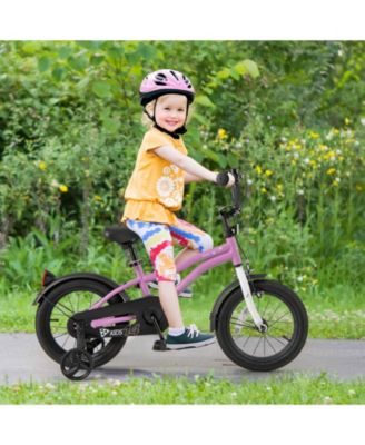 Kids Bike 14-Inch Children Training Bicycle with 2 Brake for 3-8 Years Old