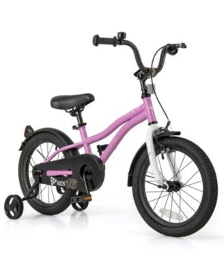Kids Bike 16-Inch Children Training Bicycle with 2 Brake for 3-8 Years Old