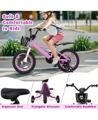14 Inch Kids Bike for 3-8 Years Old Sport Bicycle with Adjustable Handlebar and Saddle